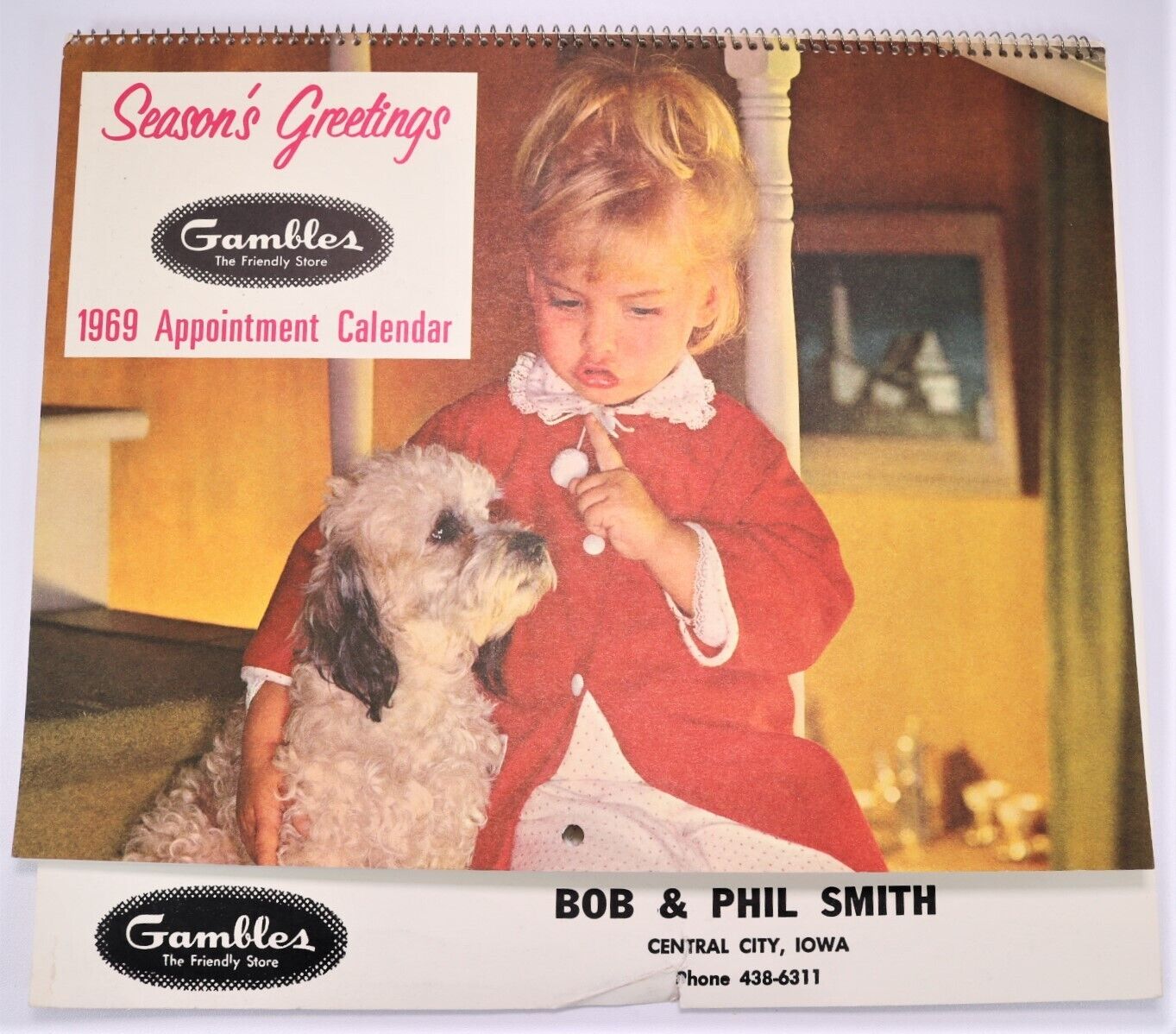 1969 Gambles The Friendly Store - Kids, Puppies & Kittens Calendar