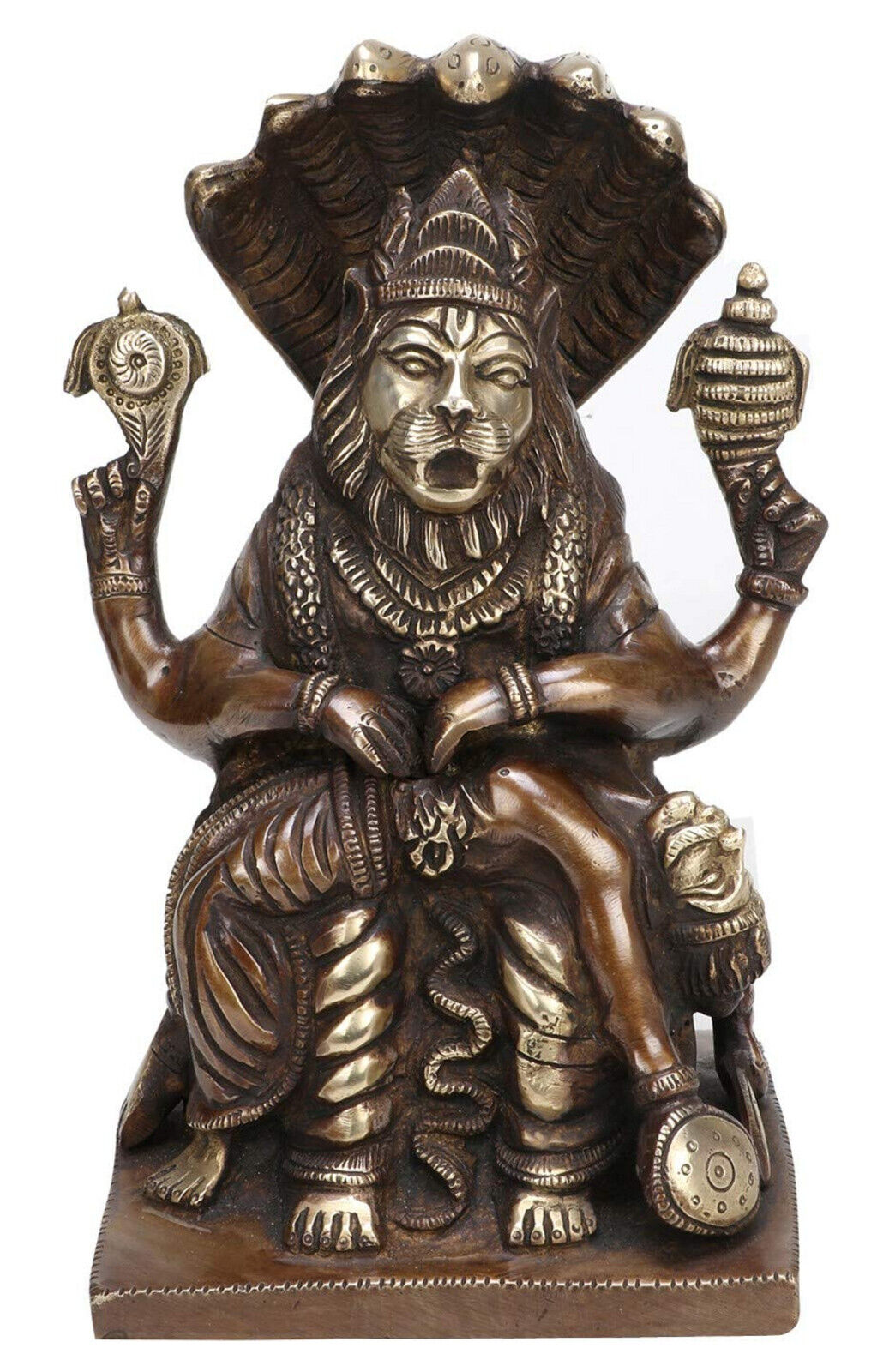 Indian traditional Lord Narasimha Statue eight 8.5
