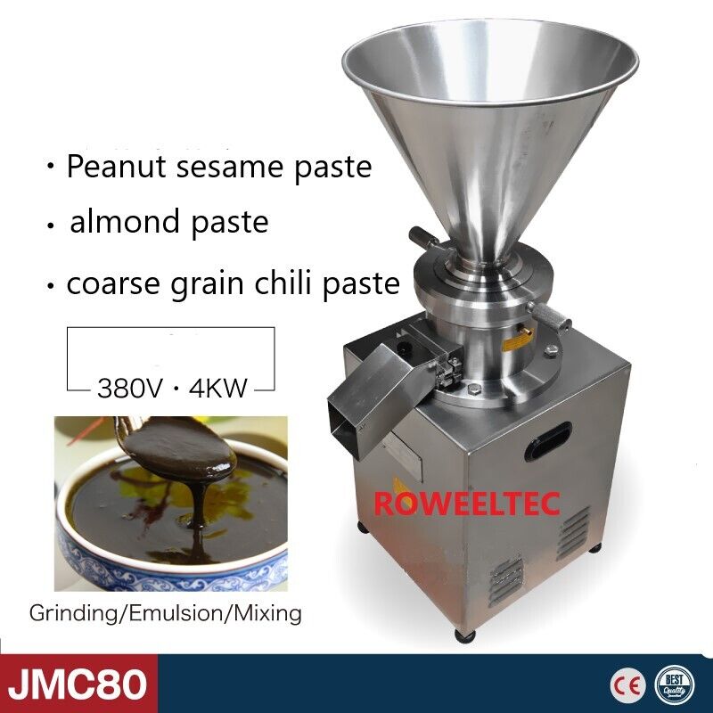 Colloid Mill Machine for Peanut/Almond/Soybean Butter Chocolate Emulsifier ax