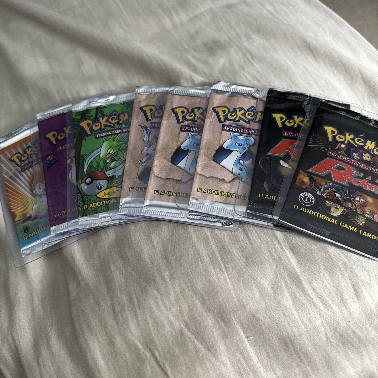 Assorted Pokemon Vintage Empty Booster Packs