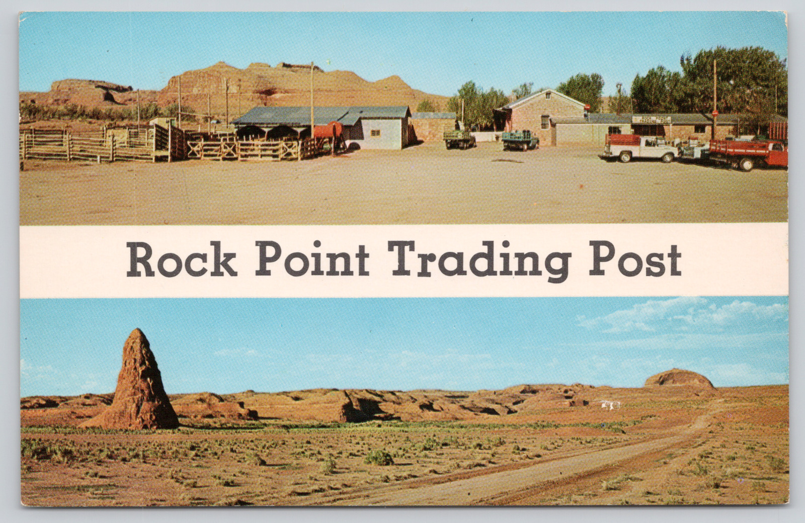 Postcard Chinle, Arizona Rock Point Trading Post A502