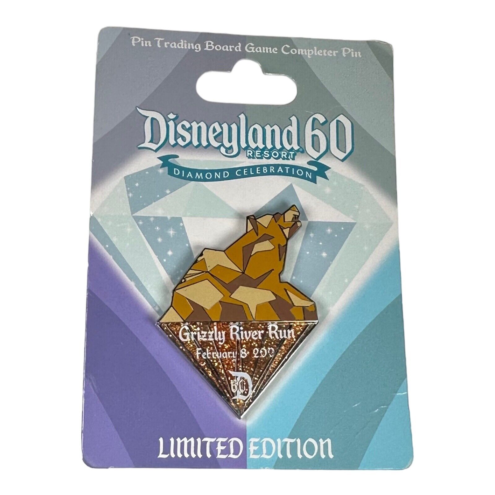 2015 Disney Parks Disneyland 60th Diamond Celebration Pin - Grizzly River Run