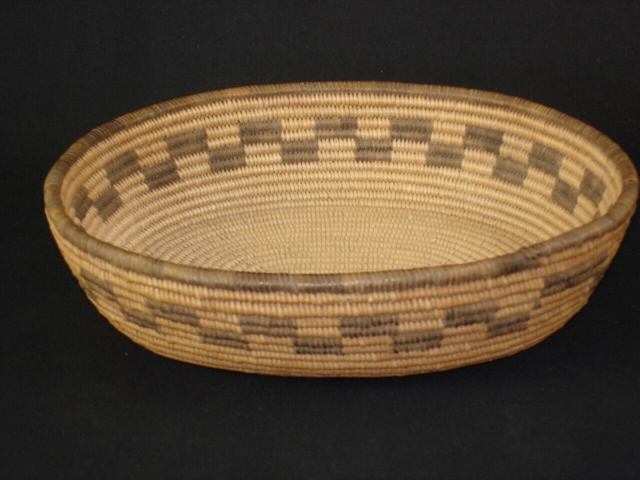 A Chemehuevi oval basket, Native American Indian Basket, Circa: 1920