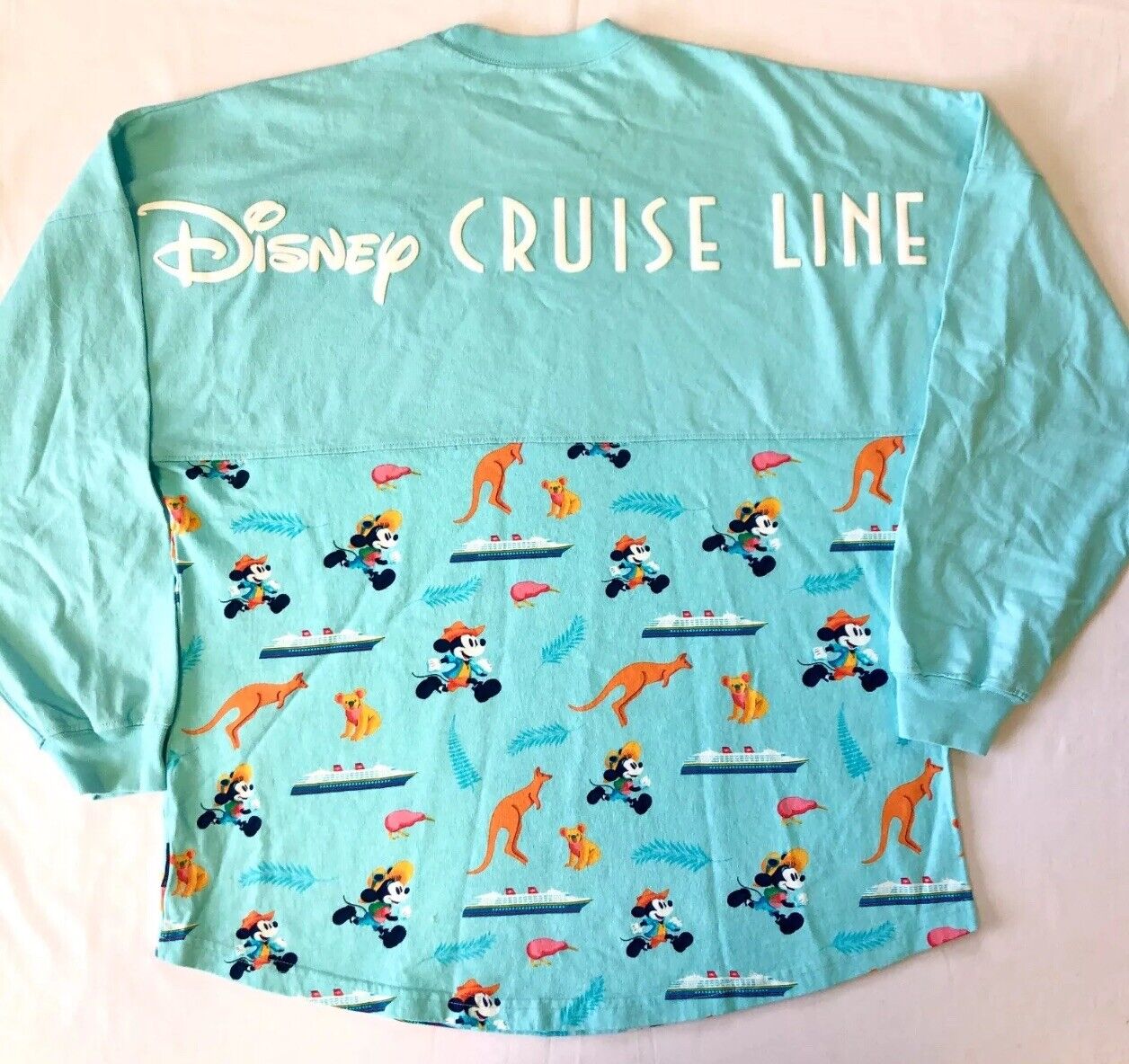 Disney Cruise Line Spirit Jersey Large Blue Mickey Mouse Australia NEW