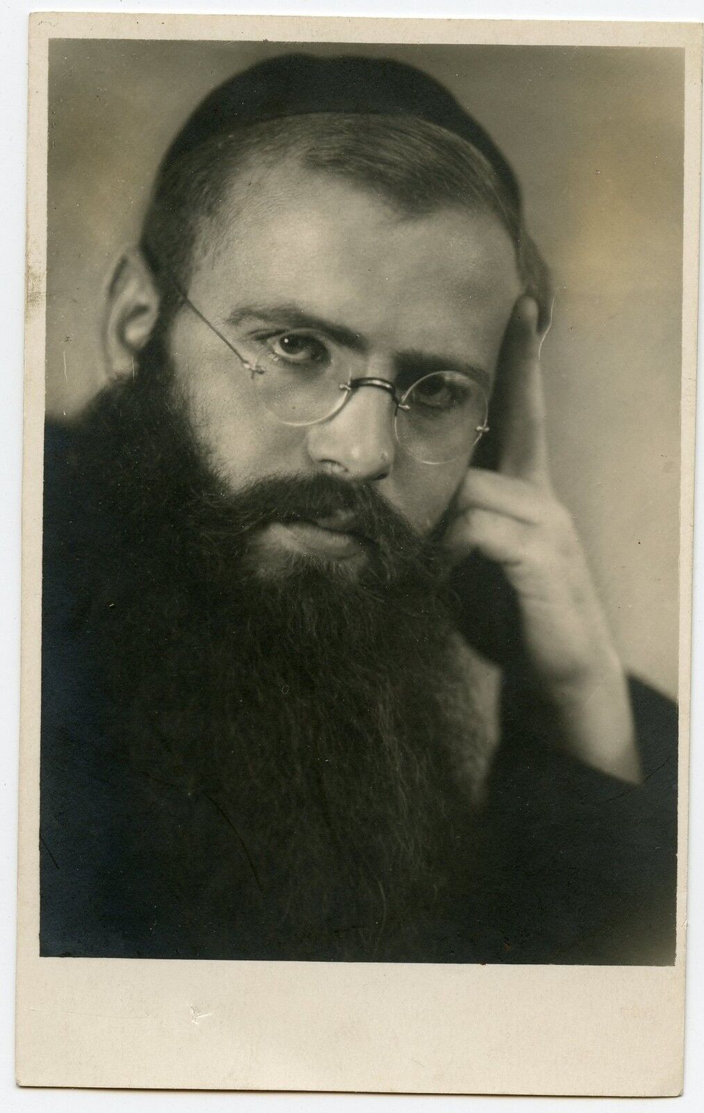 Jewish Rabbi, Graz, Austria, Judaica, Vintage Photo Postcard by A. Benque