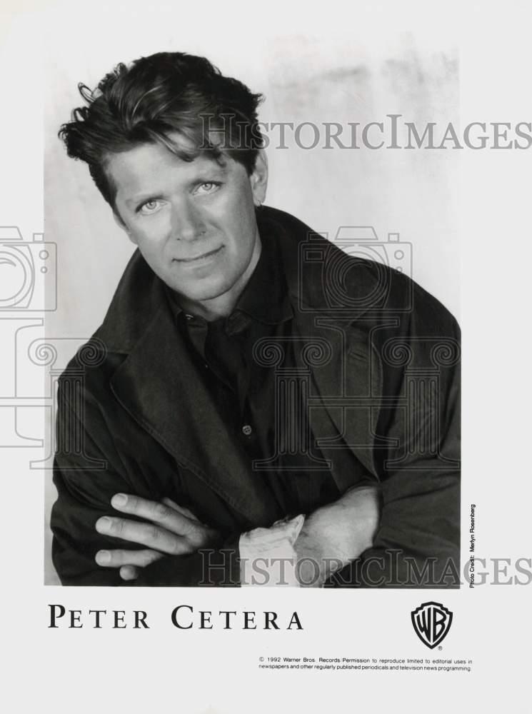 1992 Press Photo Peter Cetera, recording artist - srp31033