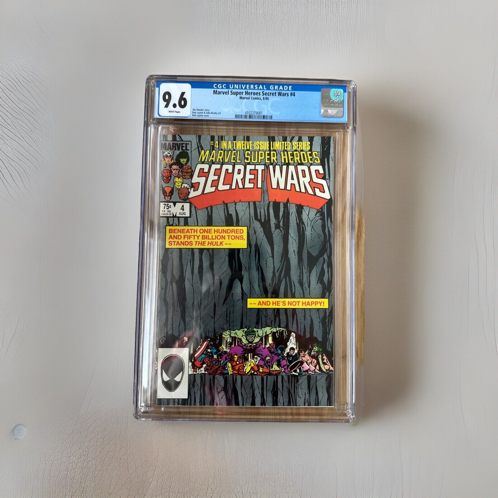 MARVEL SUPER HEROES SECRET WARS #4 CGC 9.6 WHITE PAGES MARVEL COMICS 1984