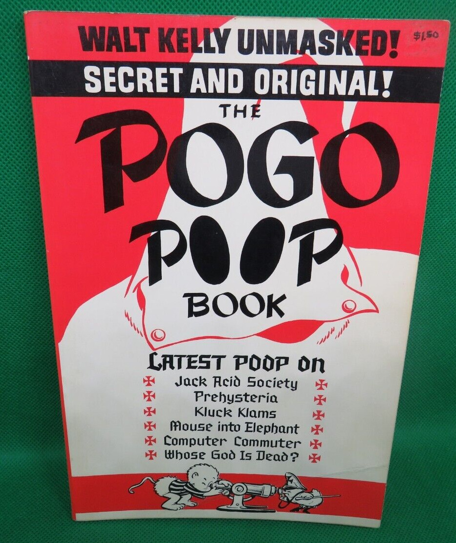 Walt kelly Unmasked Secret And Original  THE POGO POOP Book 1966 1st Printing