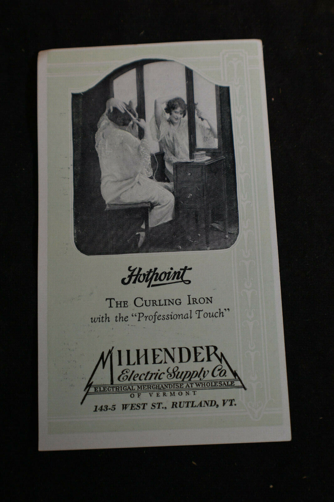 Ca 1925 HOTPOINT The Curling Iron Flyer *Milhender Electric, Rutland, Vt.*