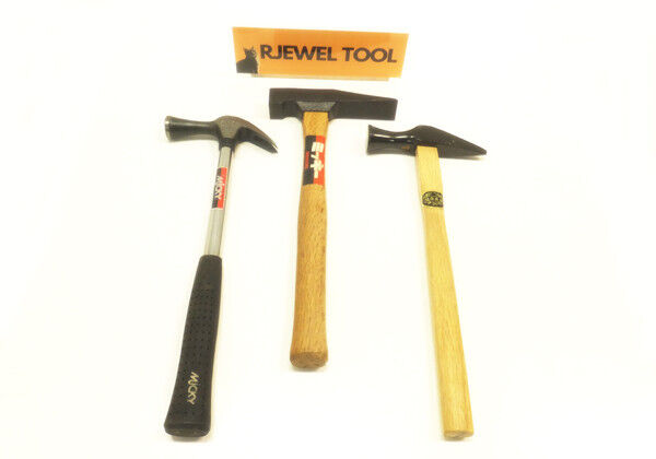 Unused Japanese Vintage Hammer  Genno 玄能 金槌  set of 3 Japanese carpenter tools