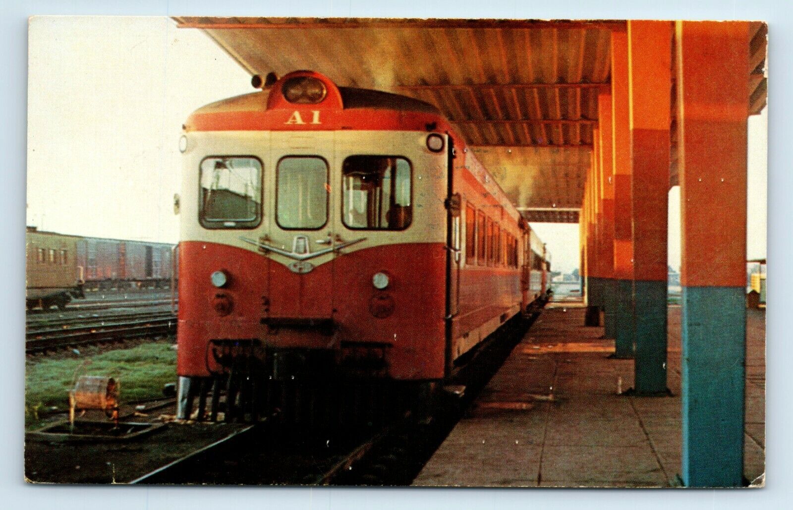 Postcard RR Station at Los Mochis A1 1968 1973 L85