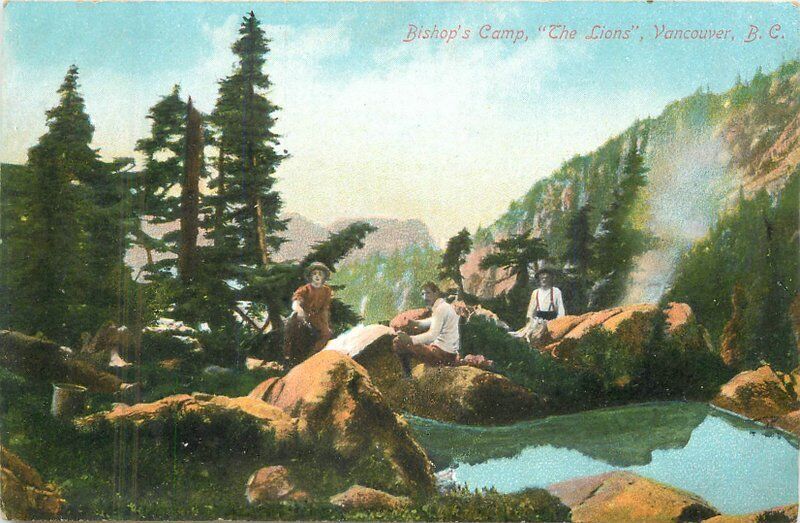 Canada Vancouver BC Bishops Camp The Lions Novelty #10 Postcard 22-6362