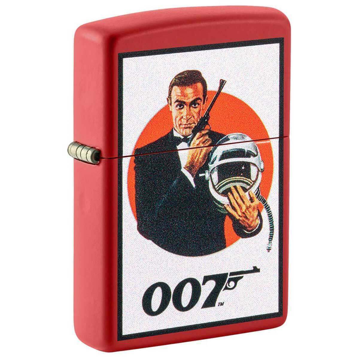 Zippo Windproof Lighter James Bond 007 Matte Red 49758