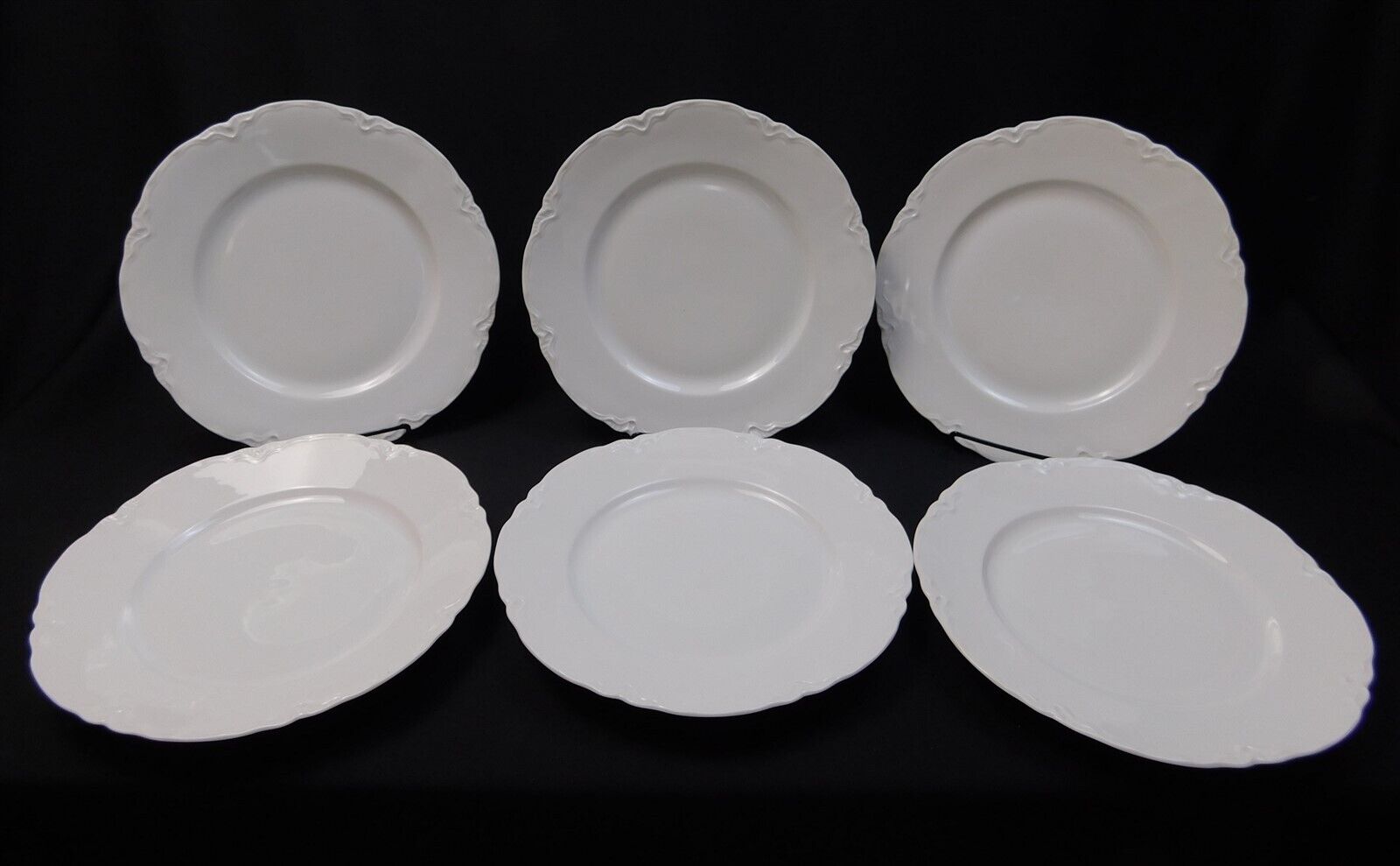 6 HUTSCHENREUTHER Germany Fine China White Dinner Plate 10