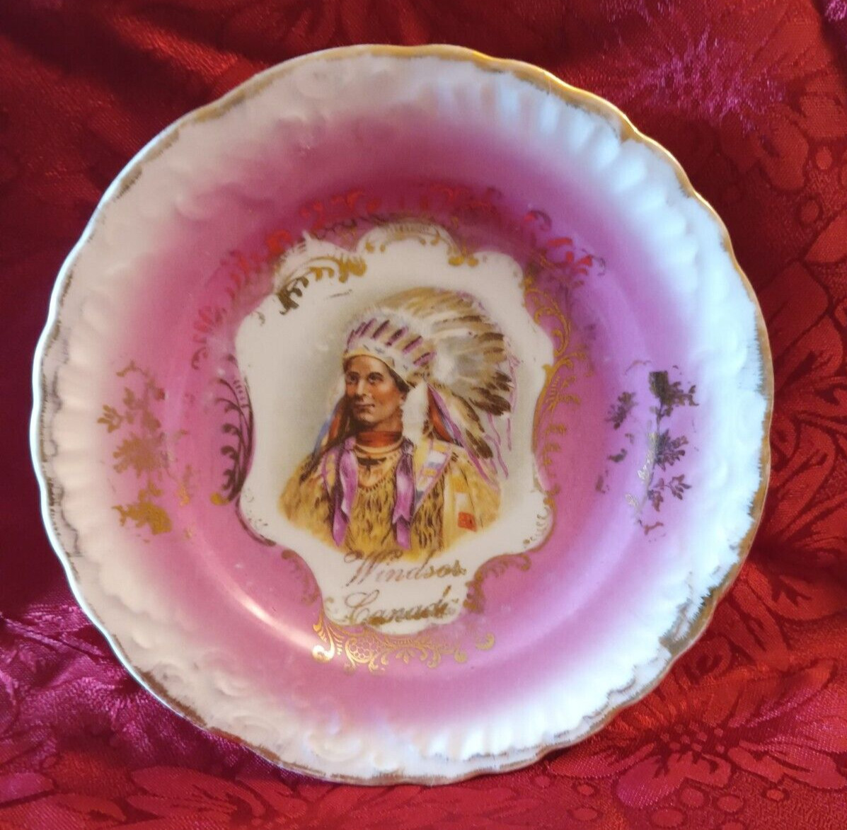 Native American Chief Windsor Canada Plate
