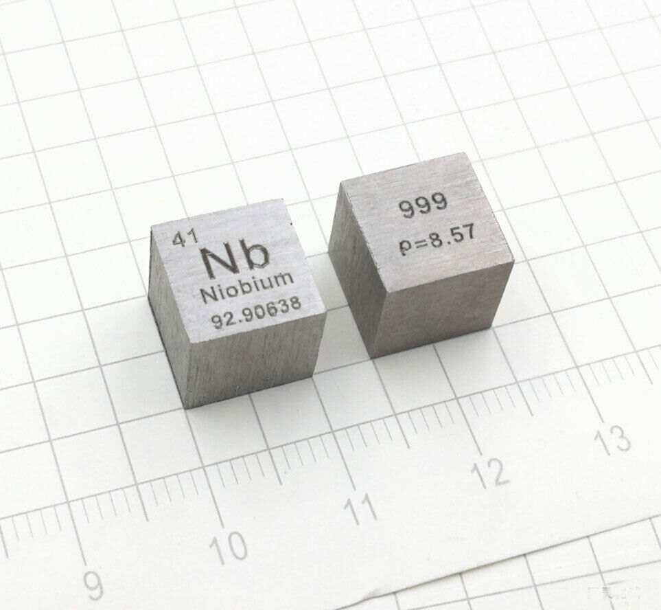 1 x 10mmx10mmx10mm Nb Niobium Cube Pure≥99.9% 8.5g Carved Element Periodic Table