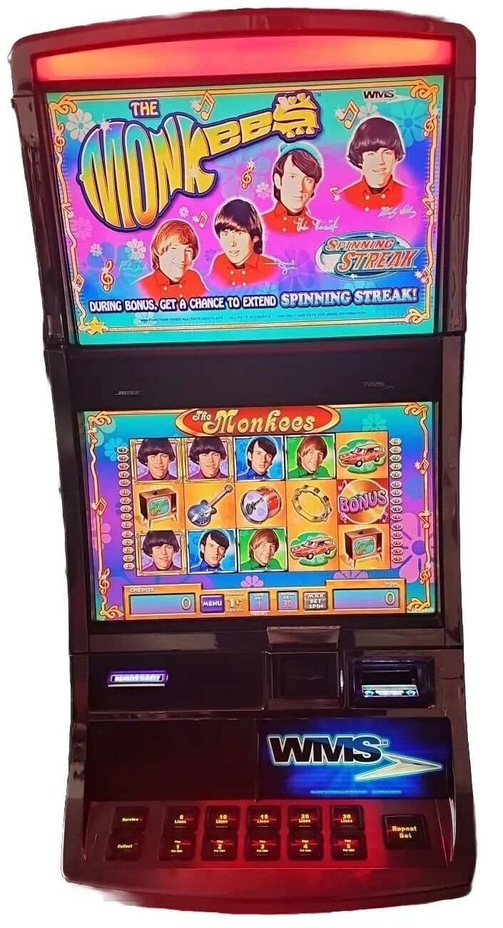 WMS BB2 SLOT MACHINE GAME SOFTWARE - THE MONKEES