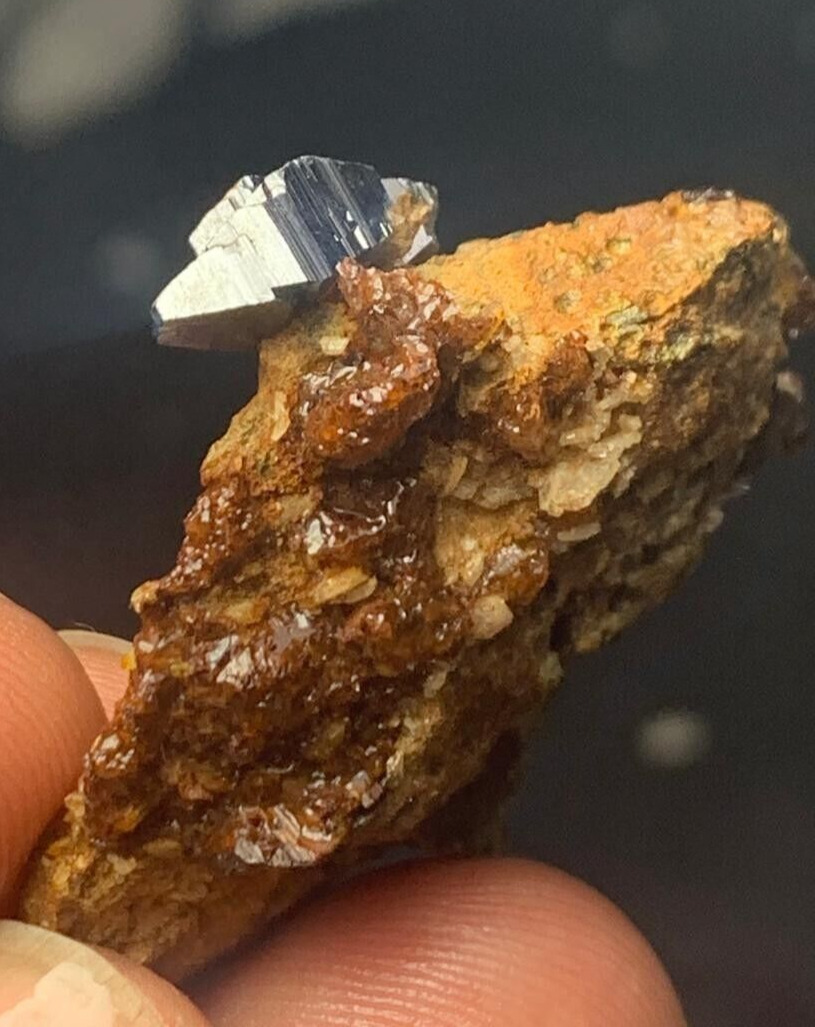 35 Ct Lovely Blue Anatase Crystal on Matrix from Balouchistan