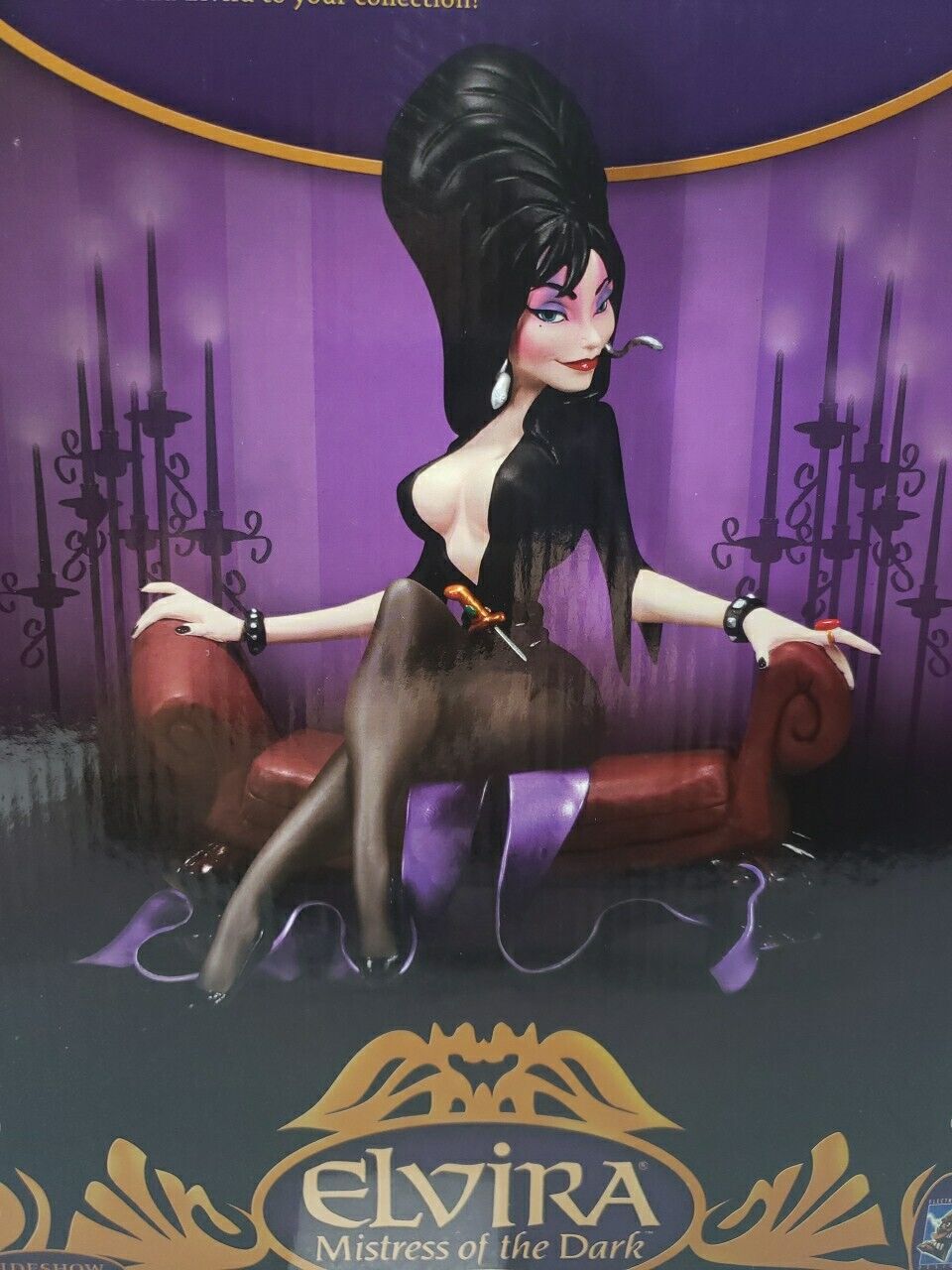 Sideshow Elvira Tooned Up Maquette Statue EXCLUSIVE #14/250 BRAND NEW Perfect