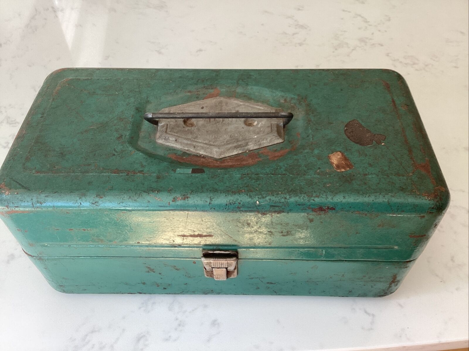 Vintage Victor Utility Tools Crafts Tackle Box Double Tray Organizer 1950s Old