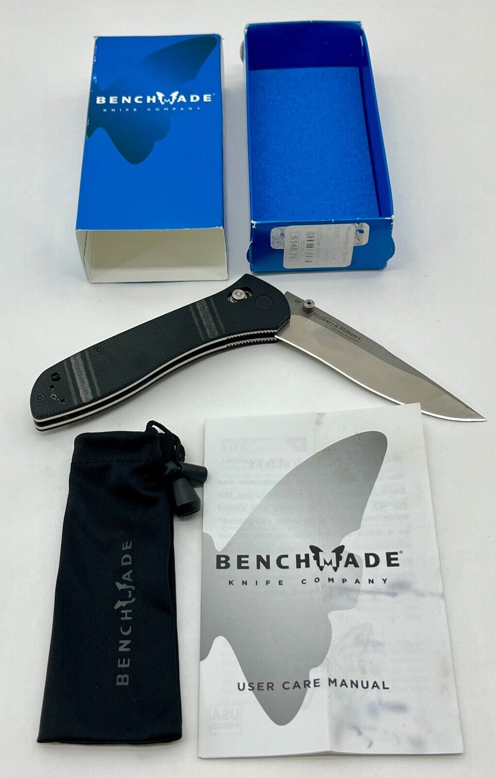 Benchmade McHenry & Williams 710 G10 Axis Lock w/D2 3.9\