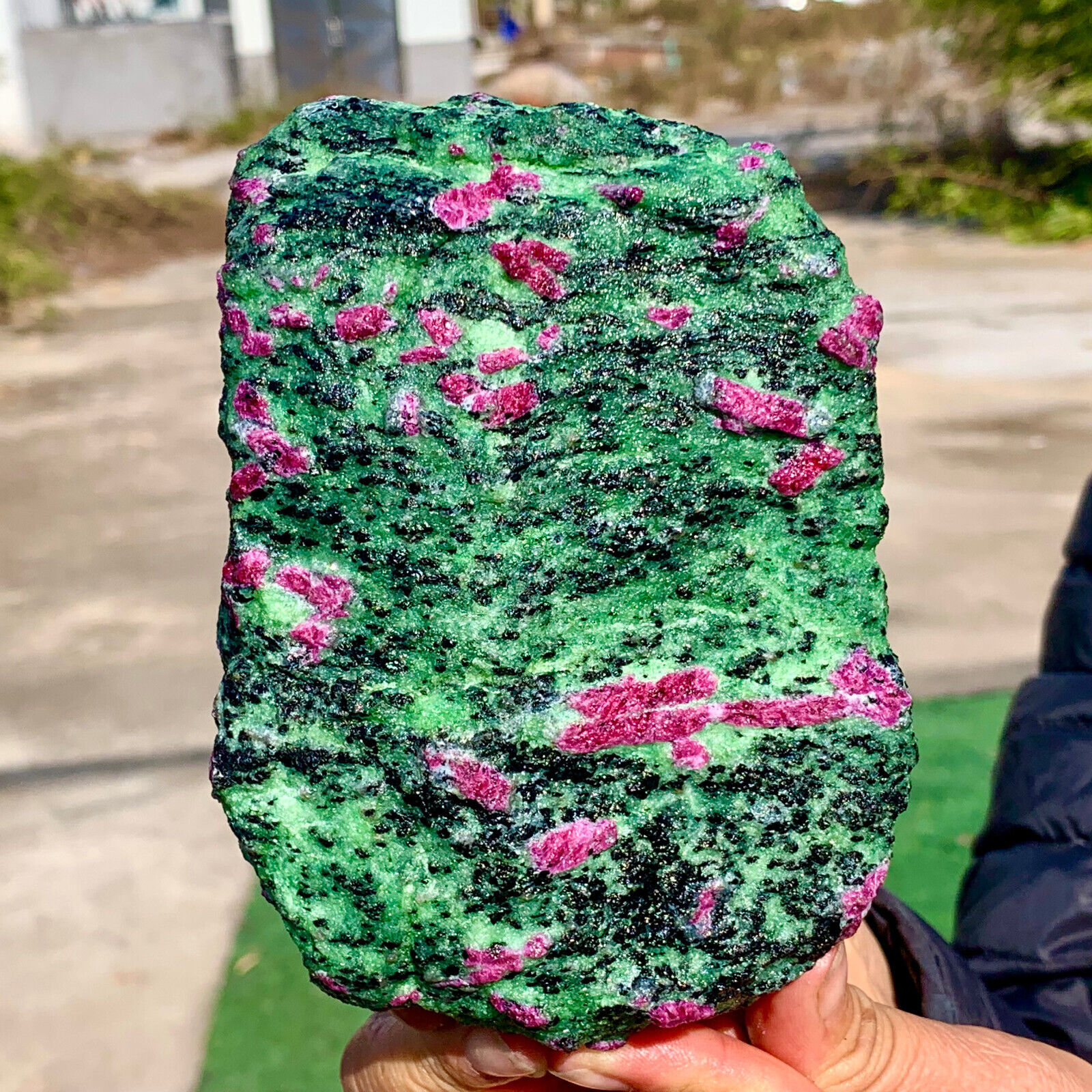 3.7LB Natural green Ruby zoisite (anylite) crystal Healing