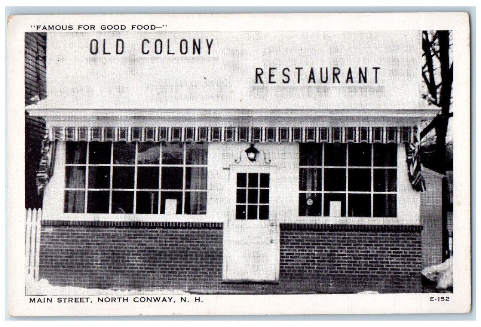 c1960\'s Old Colony Restaurant Main Street North Conway New Hampshire NH Postcard