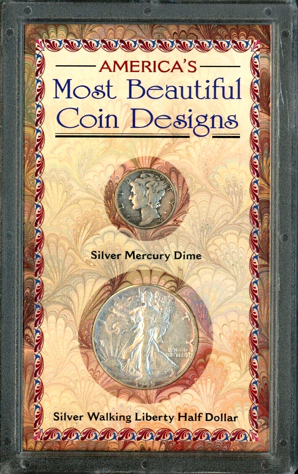 Silver Mercury Dime Silver Walking Liberty Half Dollar COA and Bonus coins added
