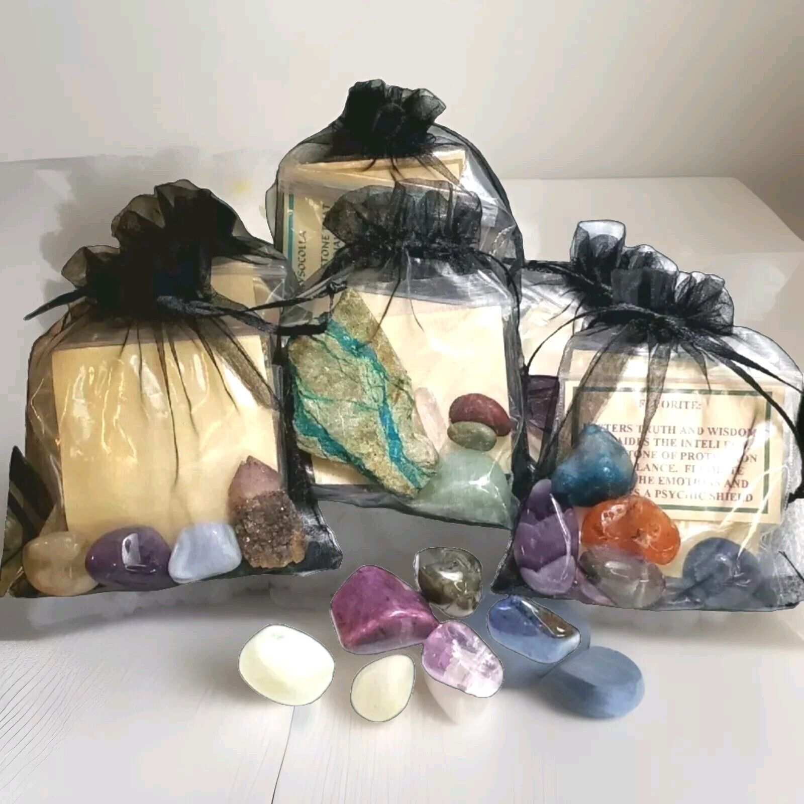 Grab Bag Rocks Crystal Fun Surprise Gifts Variety Beautiful Colors Birthday 