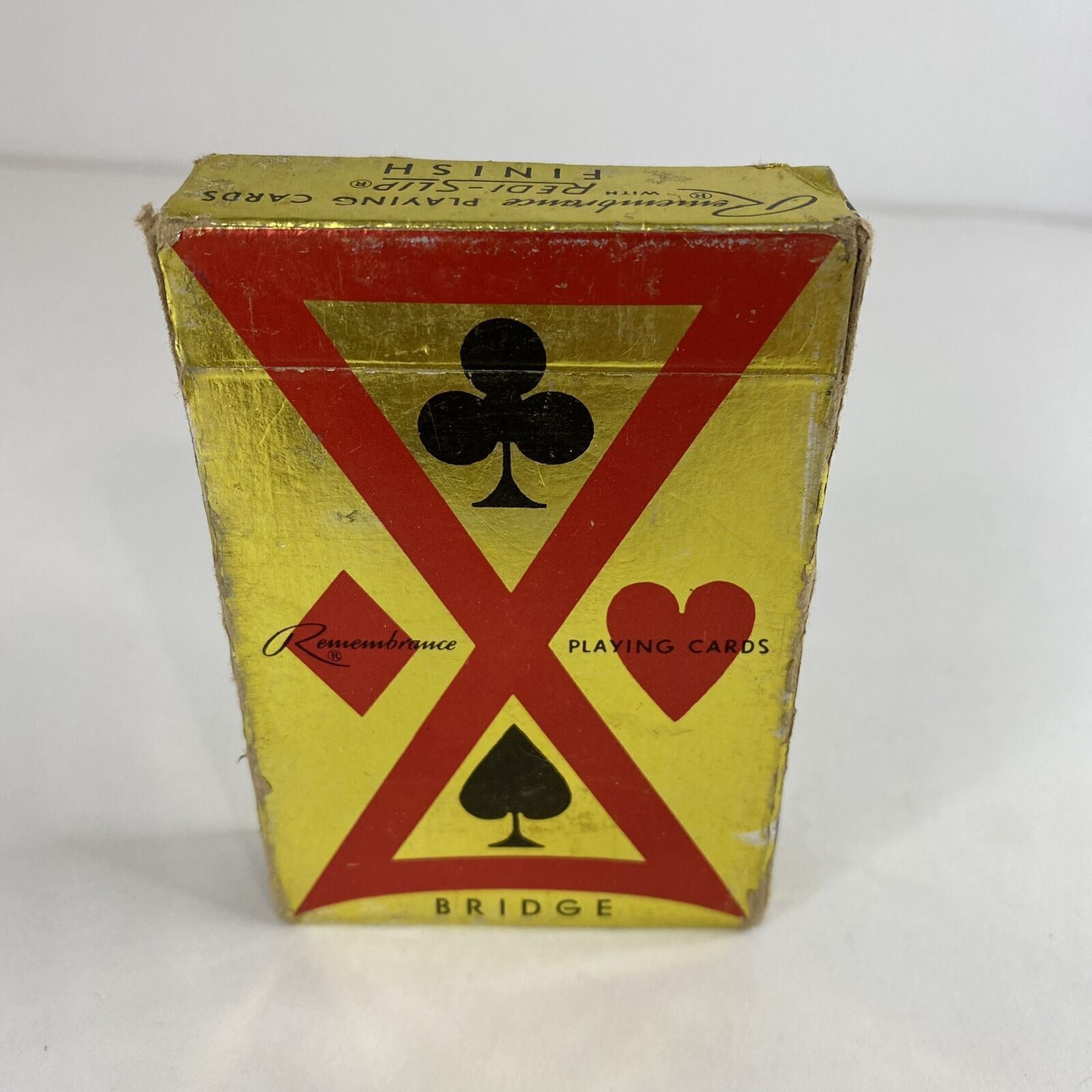 Vintage Remembrance Playing Cards with Redi-Slip Finish Bridge
