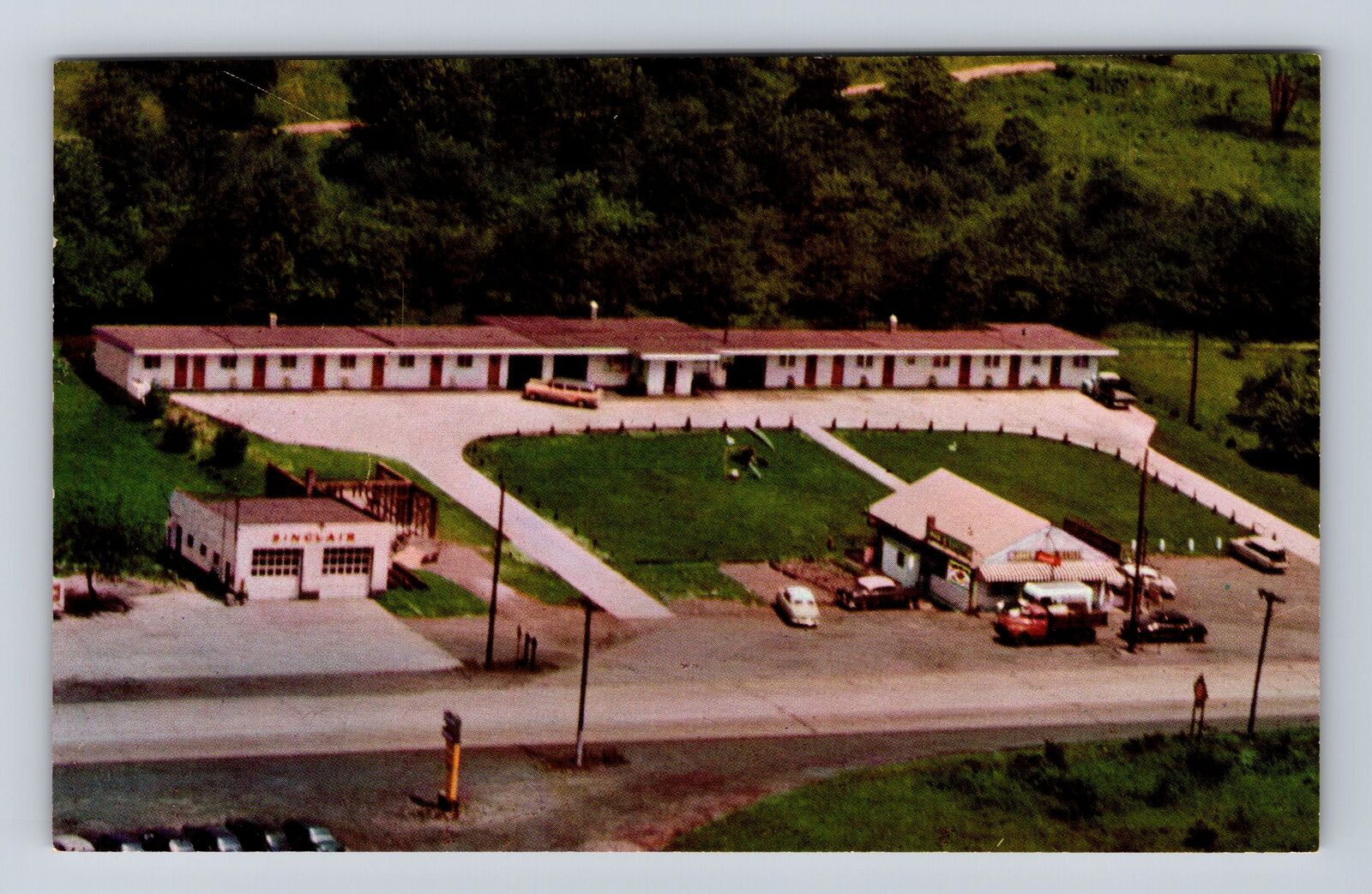 Cresson PA-Pennsylvania, Penn-Way Motel Restaurant, Advertising Vintage Postcard