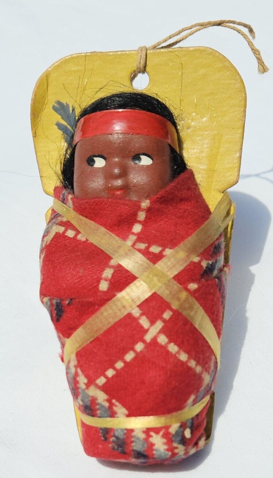 Vintage Native American Skookum Indian Papoose Baby Doll East Tawas, Michigan