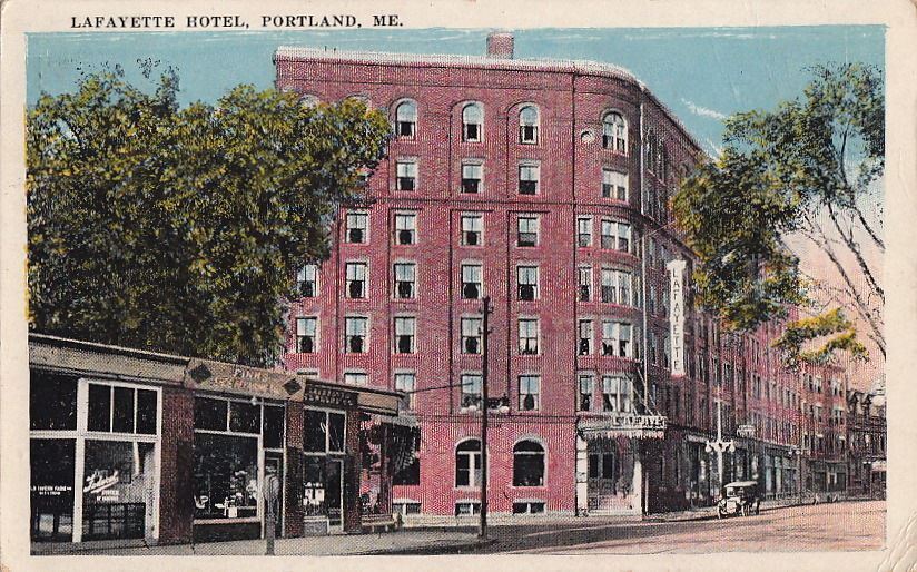  Postcard Lafayette Hotel Portland ME 