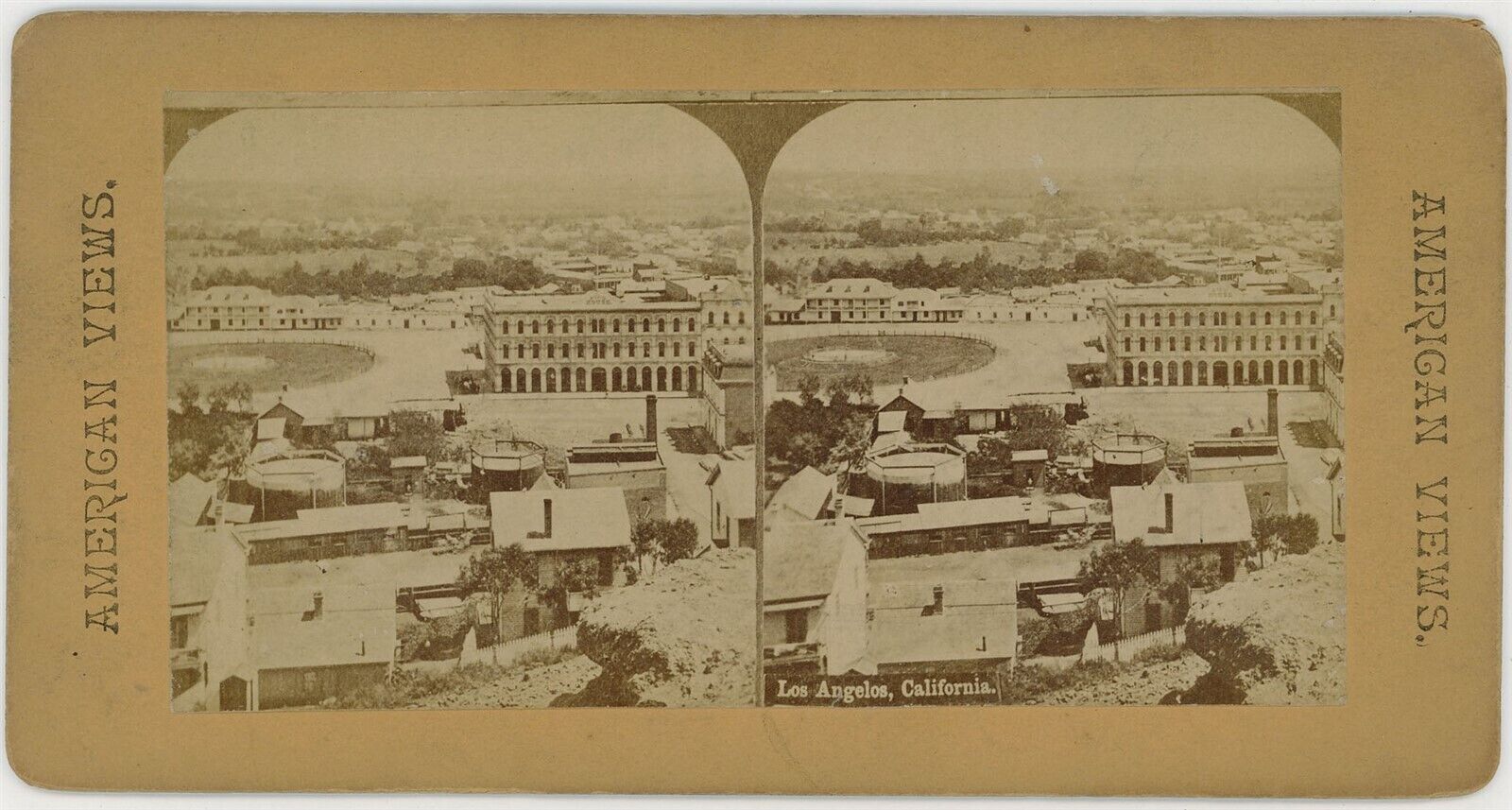 CALIFORNIA SV - Los Angeles Panorama - American Views 1880s