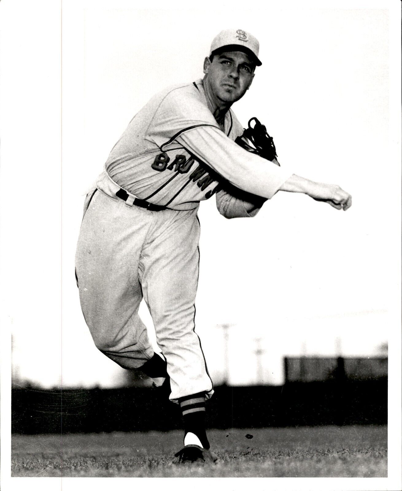 PF27 Original Photo KEN WOOD 1948-51 ST LOUIS BROWNS OUTFIELDER MLB BASEBALL
