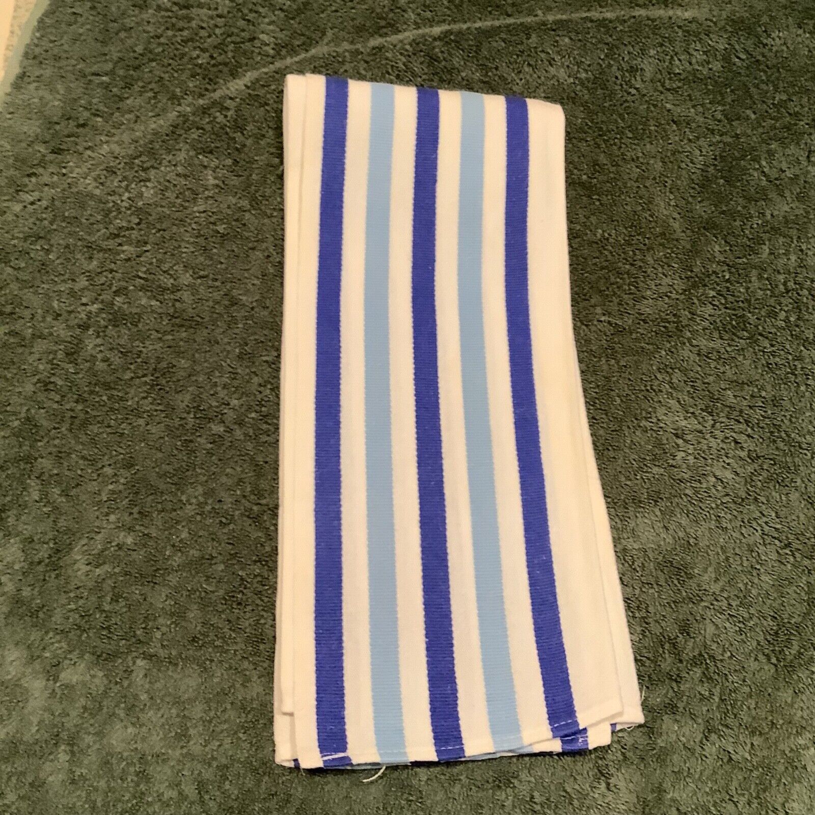Vintage Martex Cotton Kitchen Towel Two Tone Stripe Measures 17” x 27” NEW