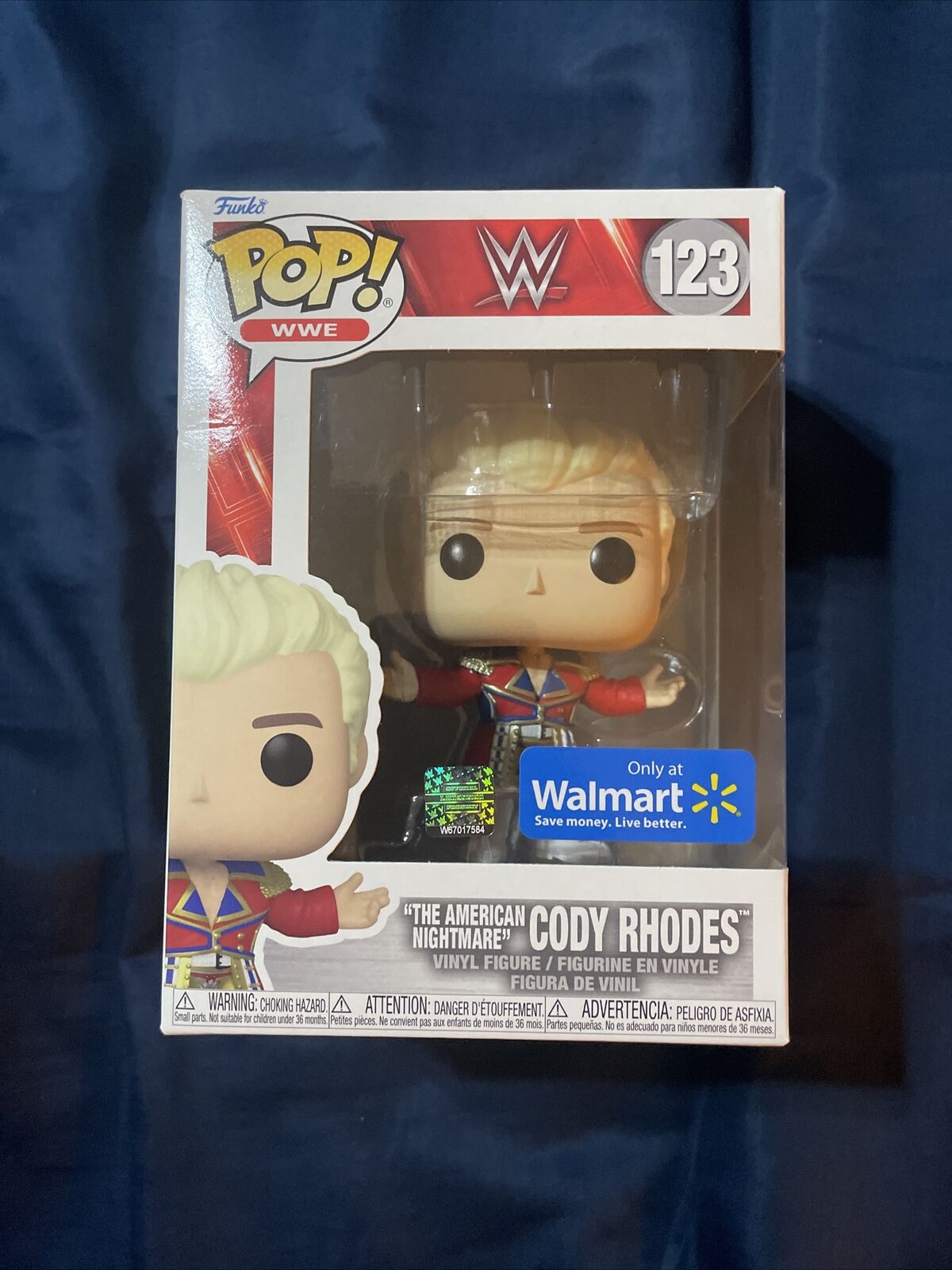 Funko Pop 123 WWE The American Nightmare Cody Rhodes Walmart Exclusive