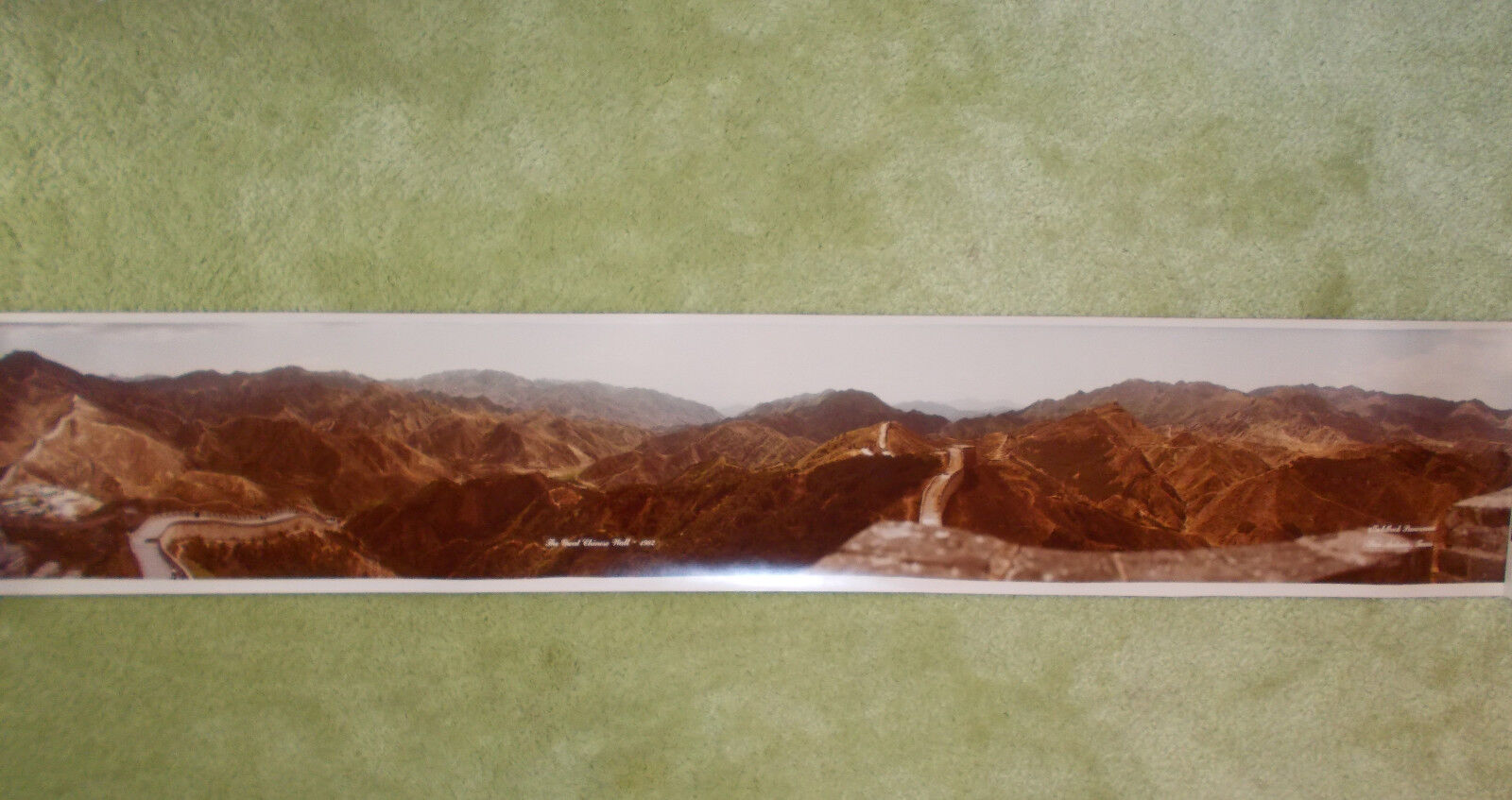 E.O. GOLDBECK PHOTO. THE GREAT CHINA WALL -  PANORAMIC PICTURE 1982