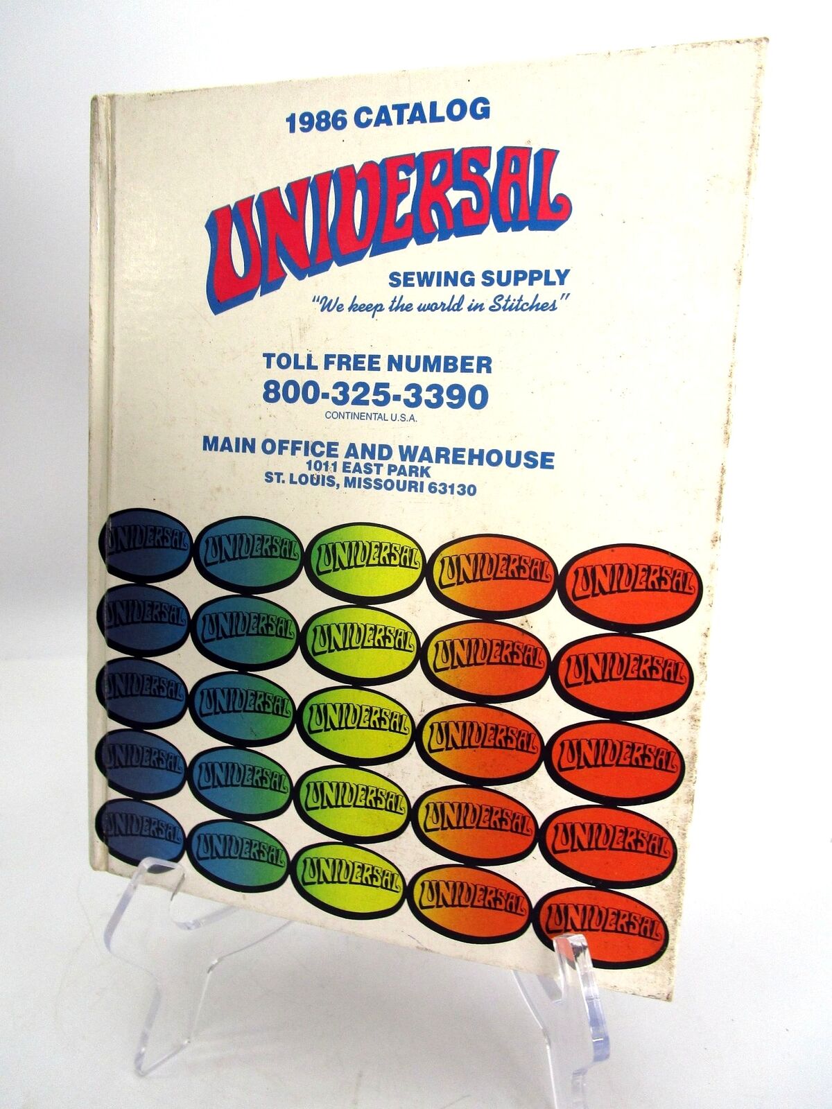 Vintage 1980s Universal Sewing Supply Hard Cover Catalog