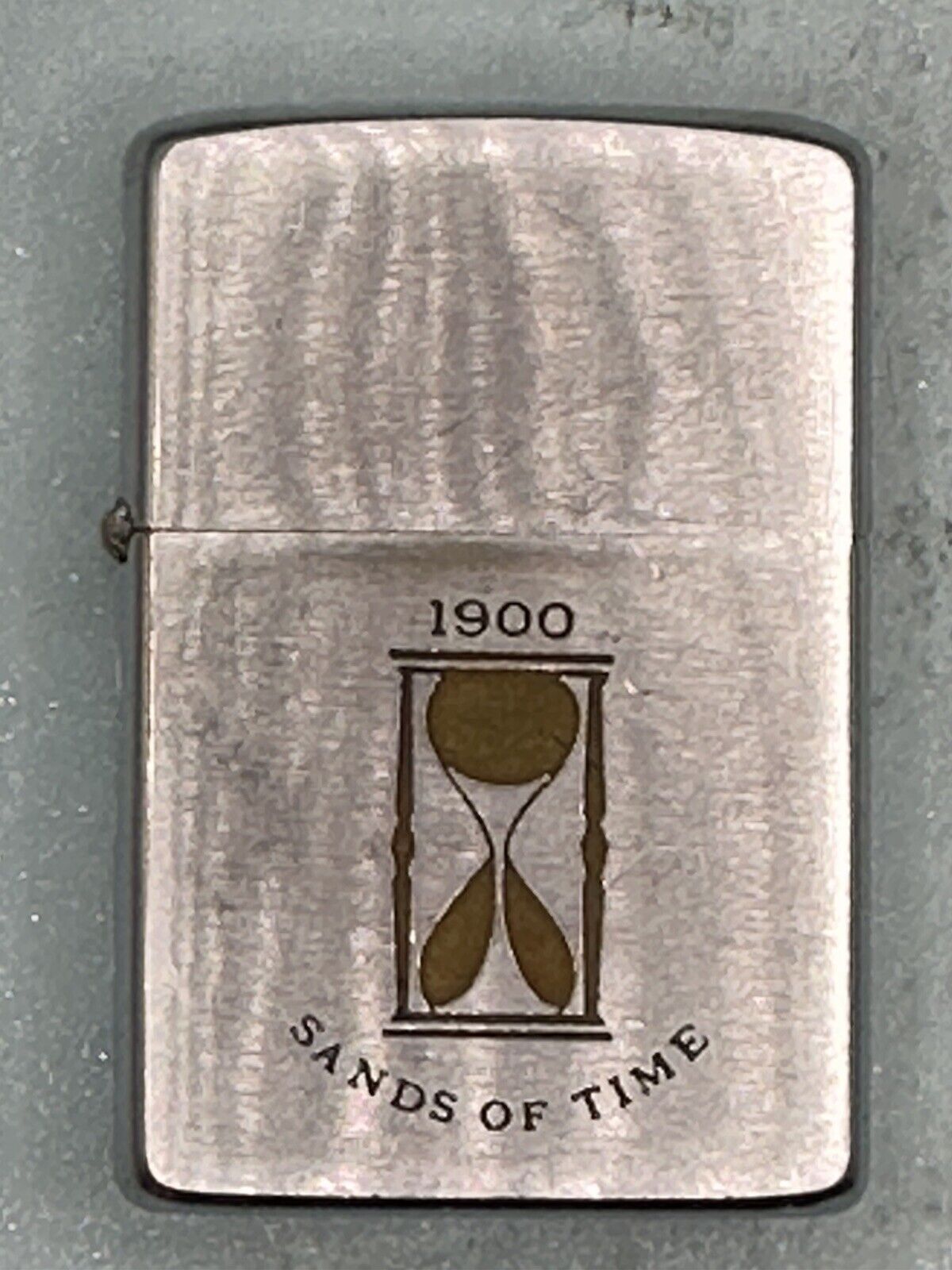 Vintage 1950-1957 Sands Of Time 1900 Chrome Zippo Lighter