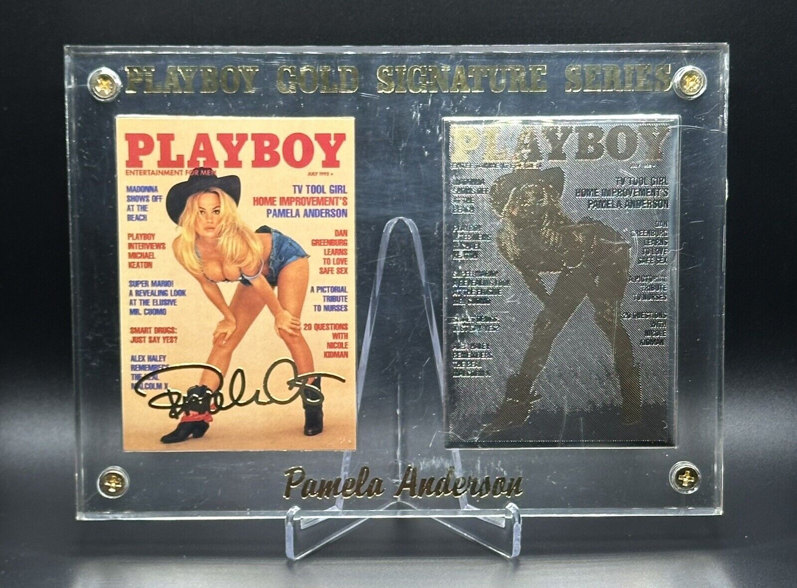 1996 Playboy PAM ANDERSON Gold Signature Series Uncirculated SP #/1992