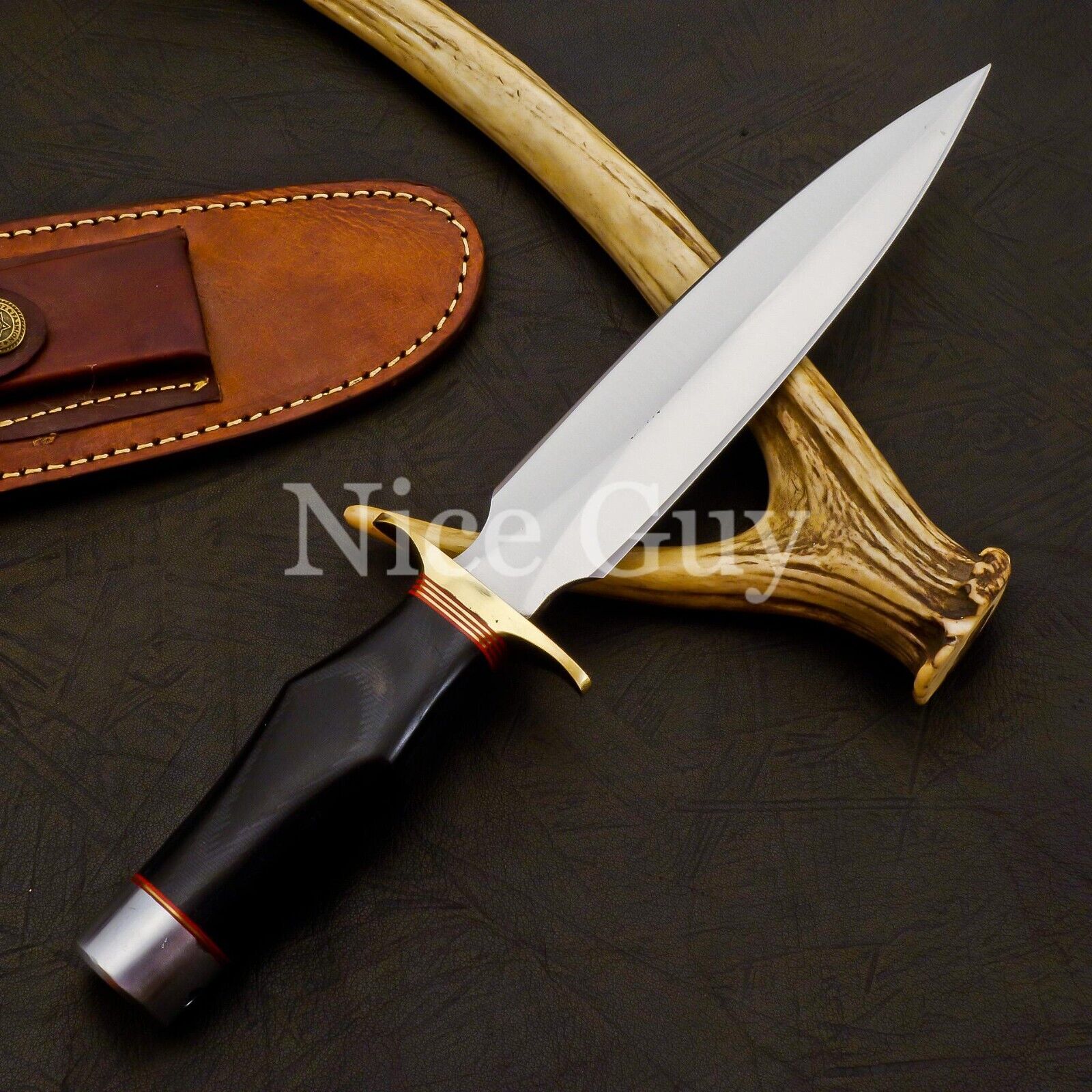 Handmade Randall Model 2 Style Steel Hunting Dagger, Tactical Knive, Bowie knife