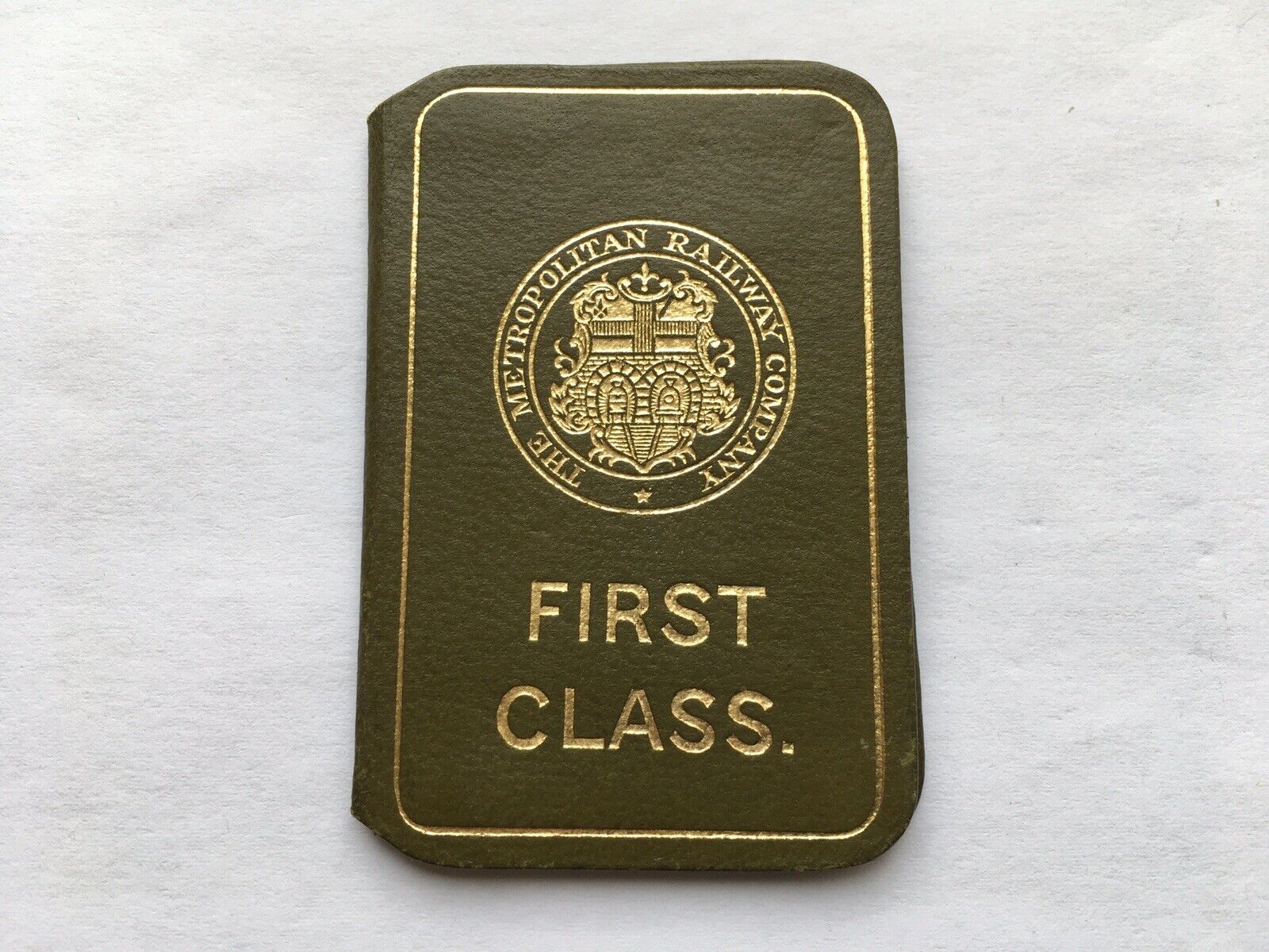 RARE 1927 THE METROPOLITAN RAILWAY COMPANY FIRST CLASS FREE PASS No379