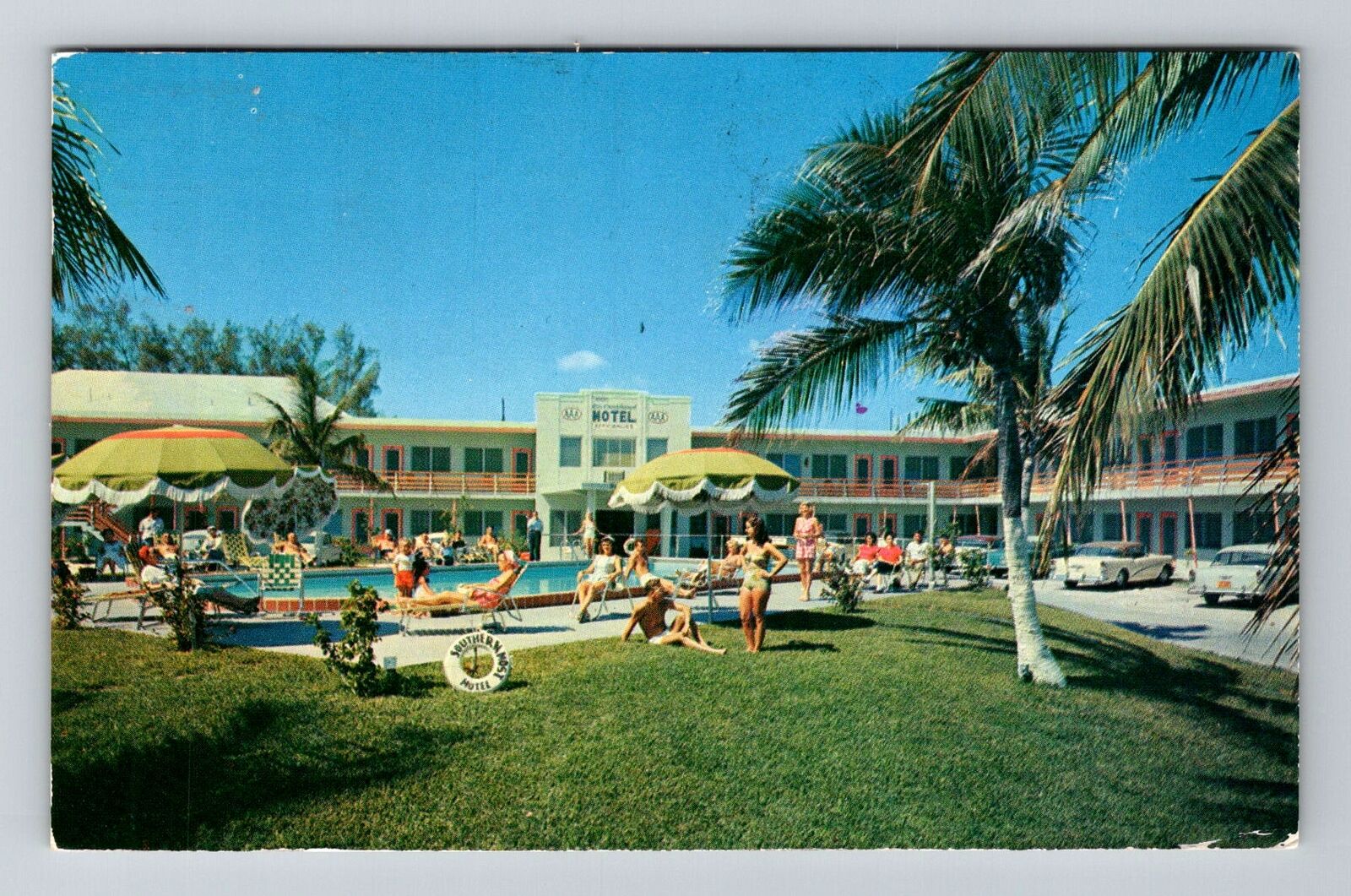 Key West FL-Florida, Southernmost Motel, Advertising, c1956 Vintage Postcard
