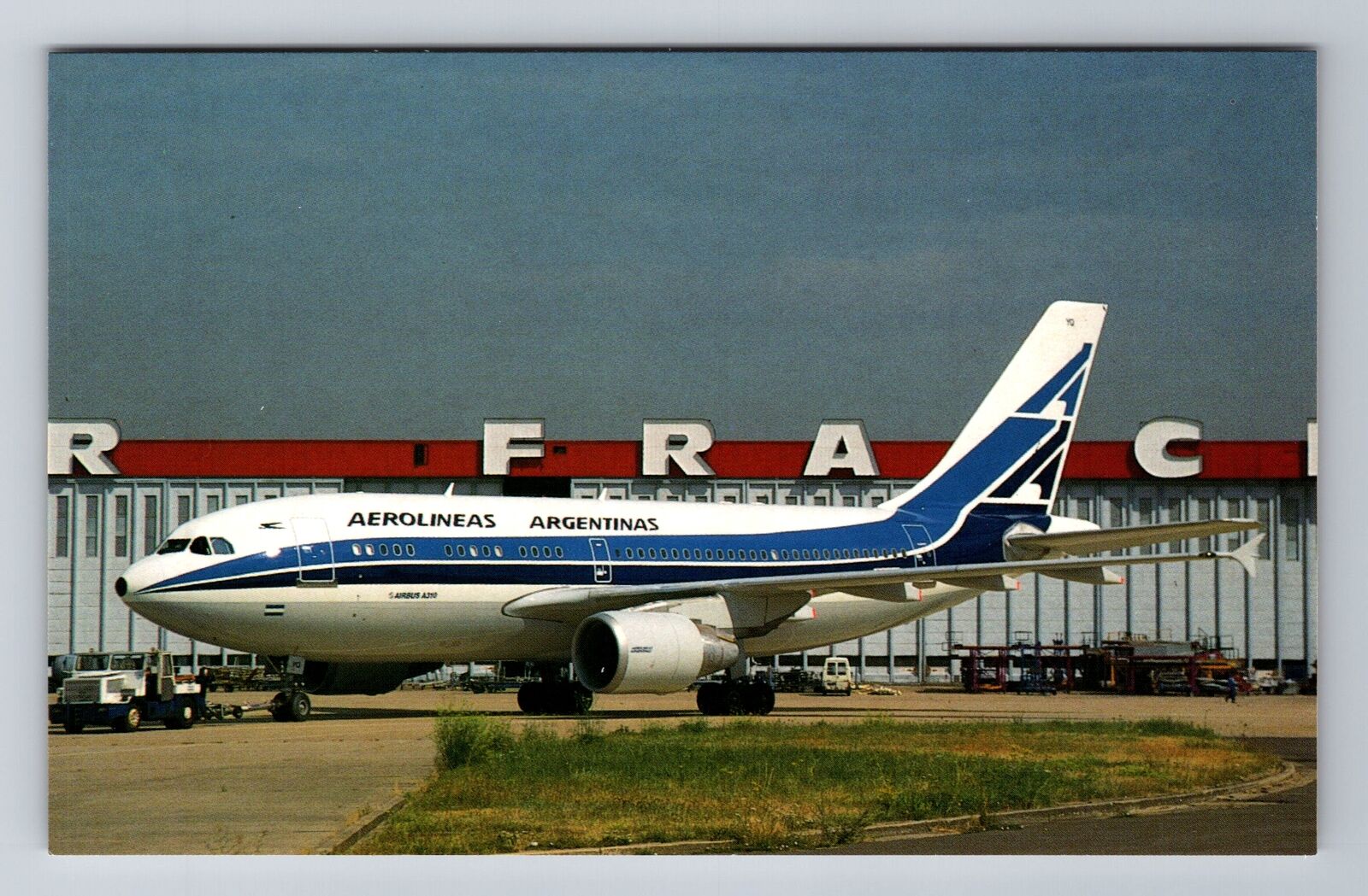 Paris-France, Airbus A310-324ET, Plane, Transportation Souvenir Vintage Postcard