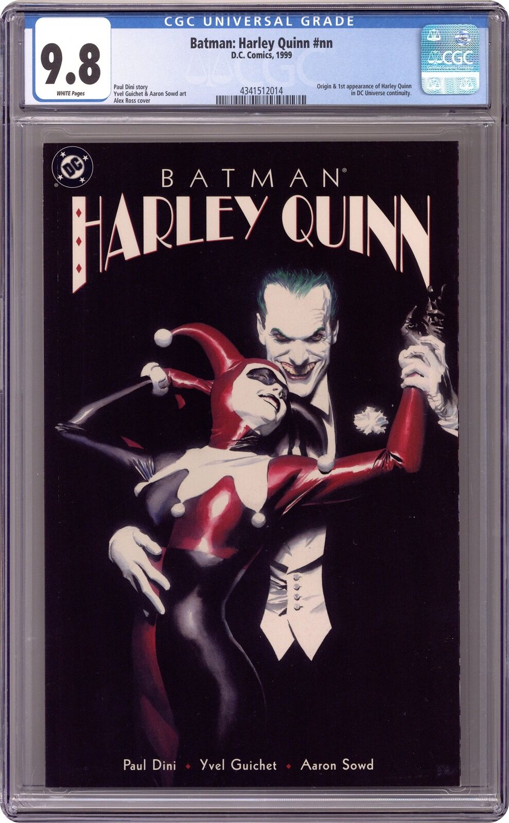Batman Harley Quinn #1 Ross 1st Printing CGC 9.8 1999 4341512014