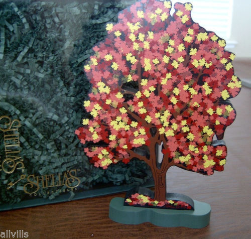 AUTUMN TREE ACC09 Shelia\'s MINT IN BOX Made in Charleston SC NICE FOR HALLOWEEN