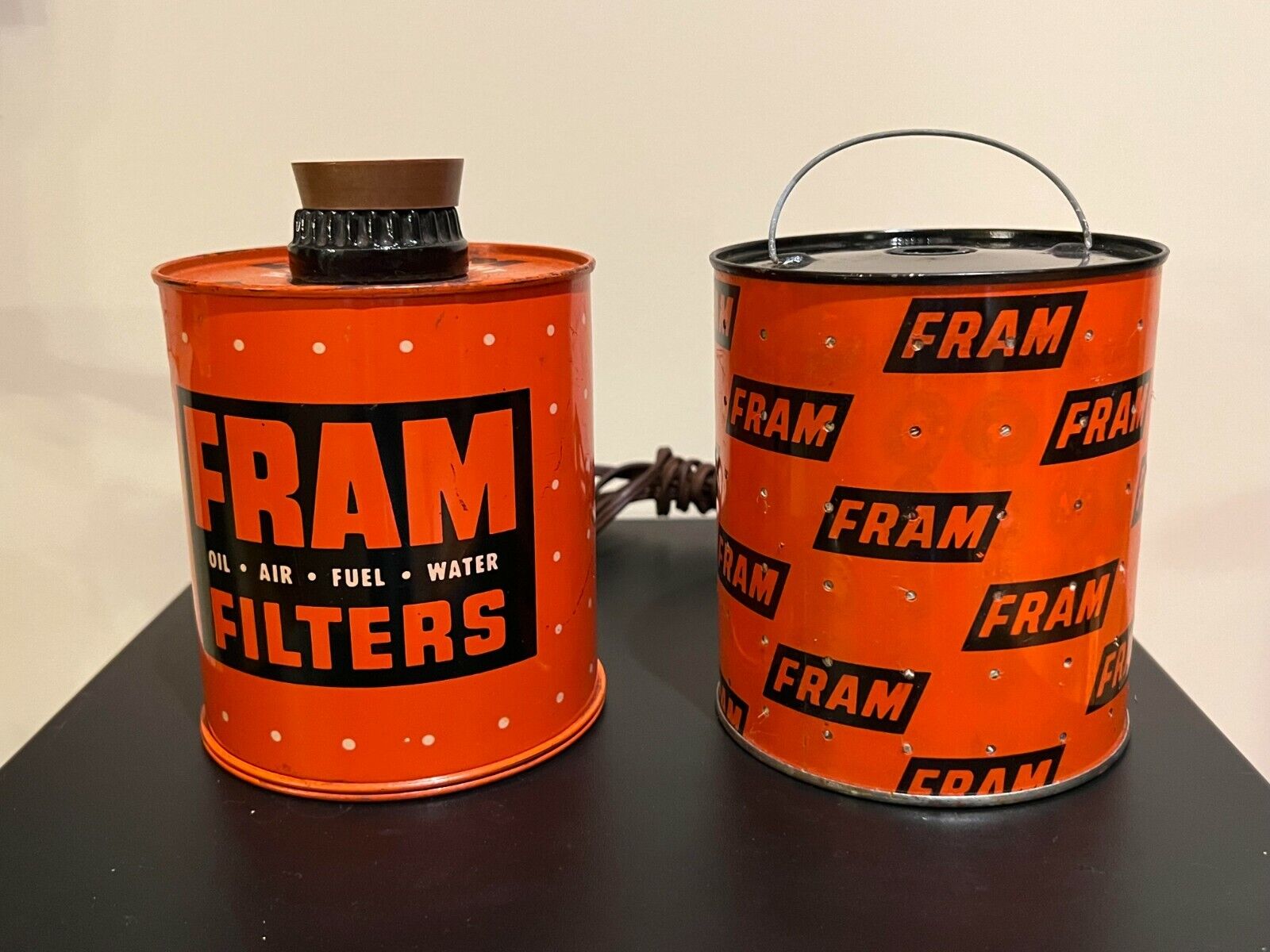 Vintage FRAM Oil Filter Promo Cigarette Lighter and FRAM C-4 Filter
