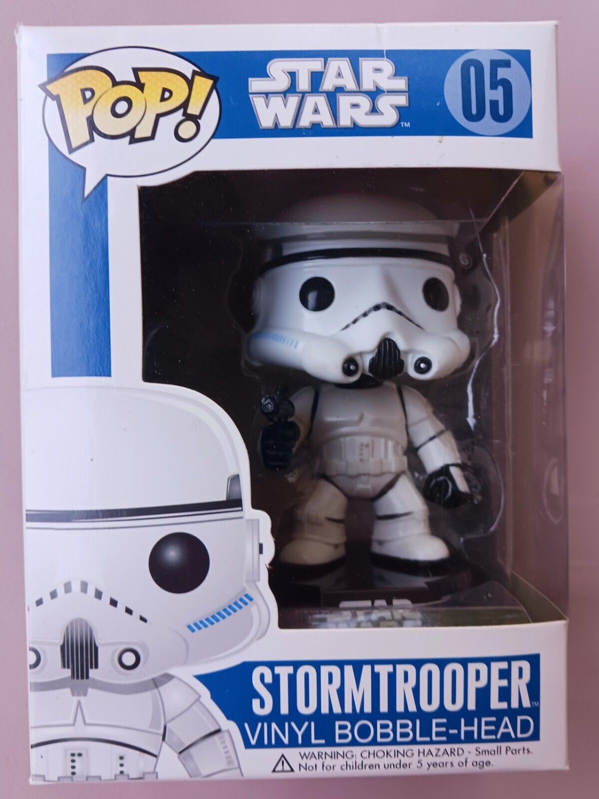 Funko Pop Star Wars Stormtrooper #05 Blue Box Large Font Vaulted 2011