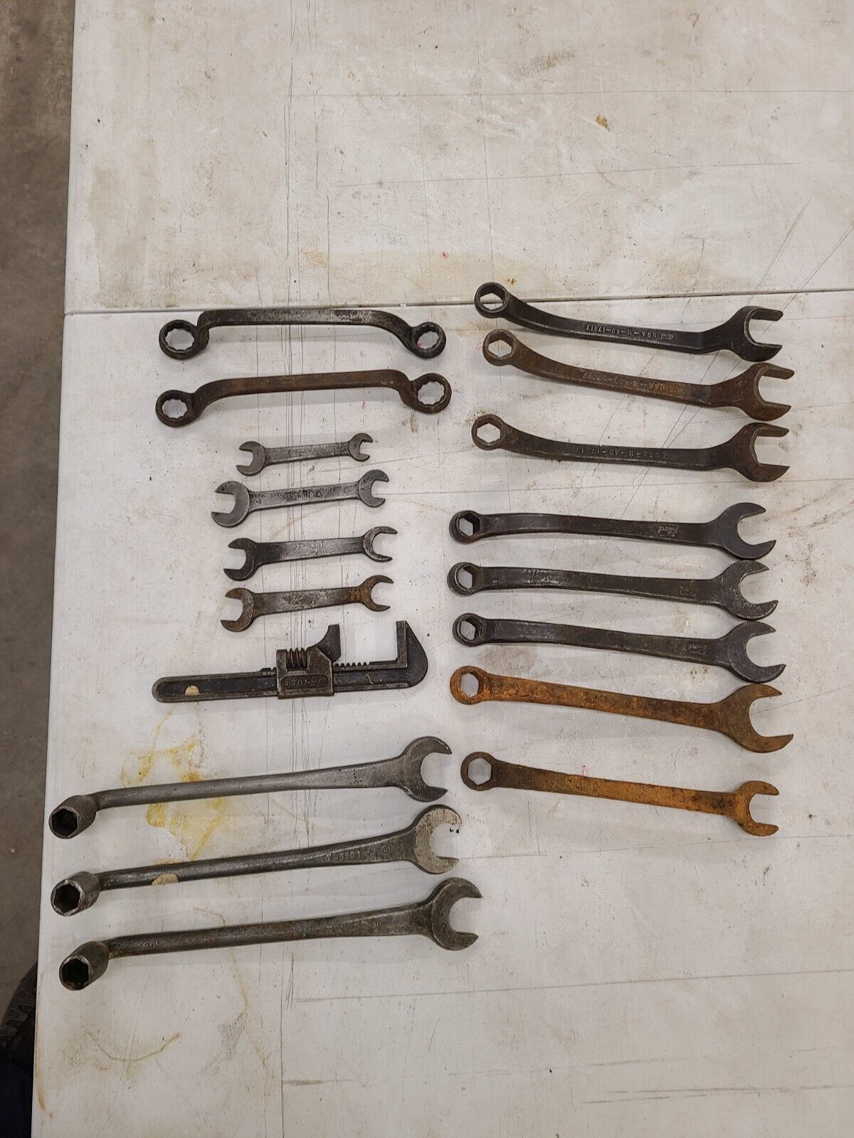Vintage Ford Wrenches Lot Of 18 Model T A Wrench